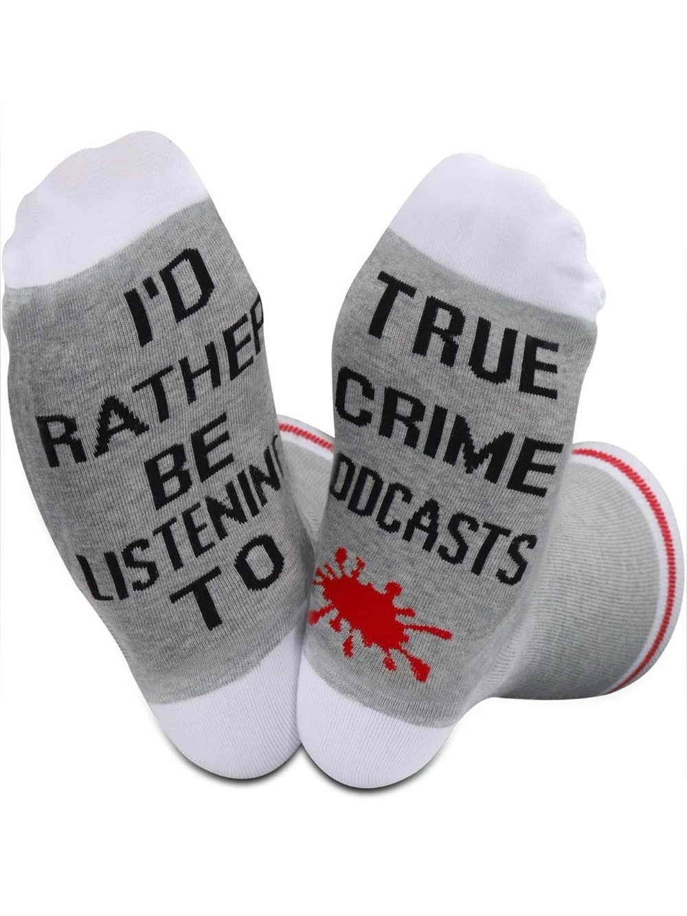 🩸 True Crime Inspired Socks – 2 Pair Set 🧦🔎
